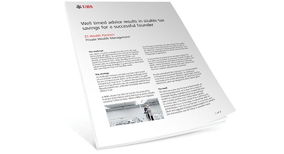 Well timed advice results in sizable tax savings for a successful founder